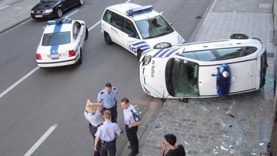 황당한 교통사고 현장