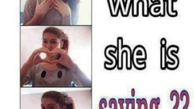 What she is saying?